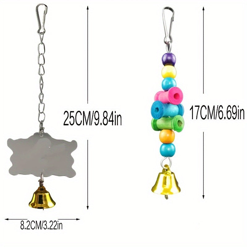 15 Pieces Ultimate Parakeet Toy Bundle Engage and Boost Your Parrots Mind with Colorful Durable Interactive Toys