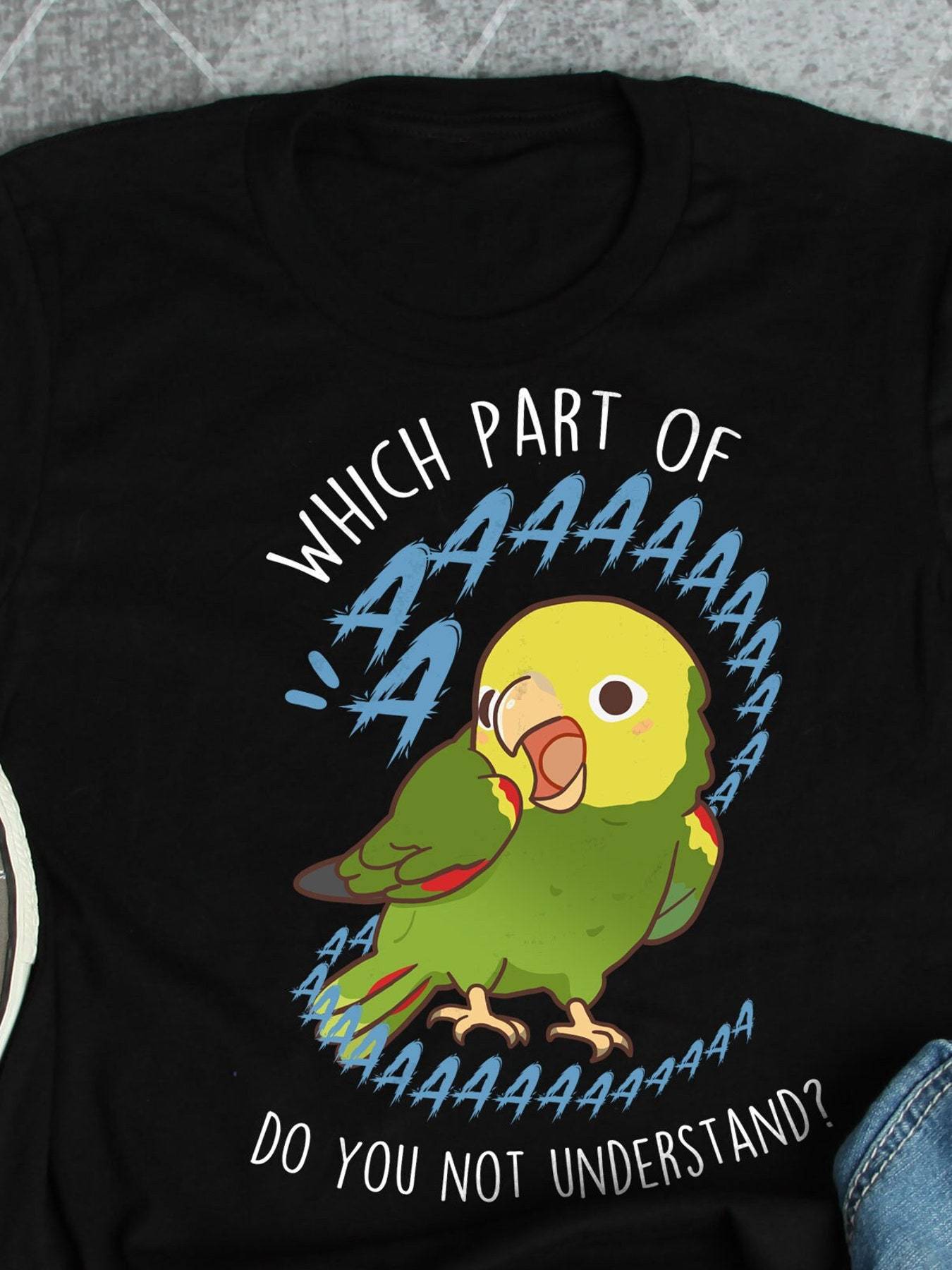 Double Yellow-Headed Amazon Parrot Shirt for Parrot Lovers