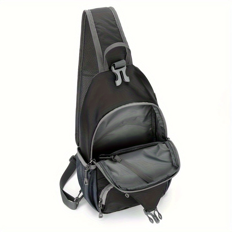 1pc Outdoor Lightweight Chest Bag Multifunctional Crossbody Bag With Shoulder Strap For Travel Mountaineering And Hiking