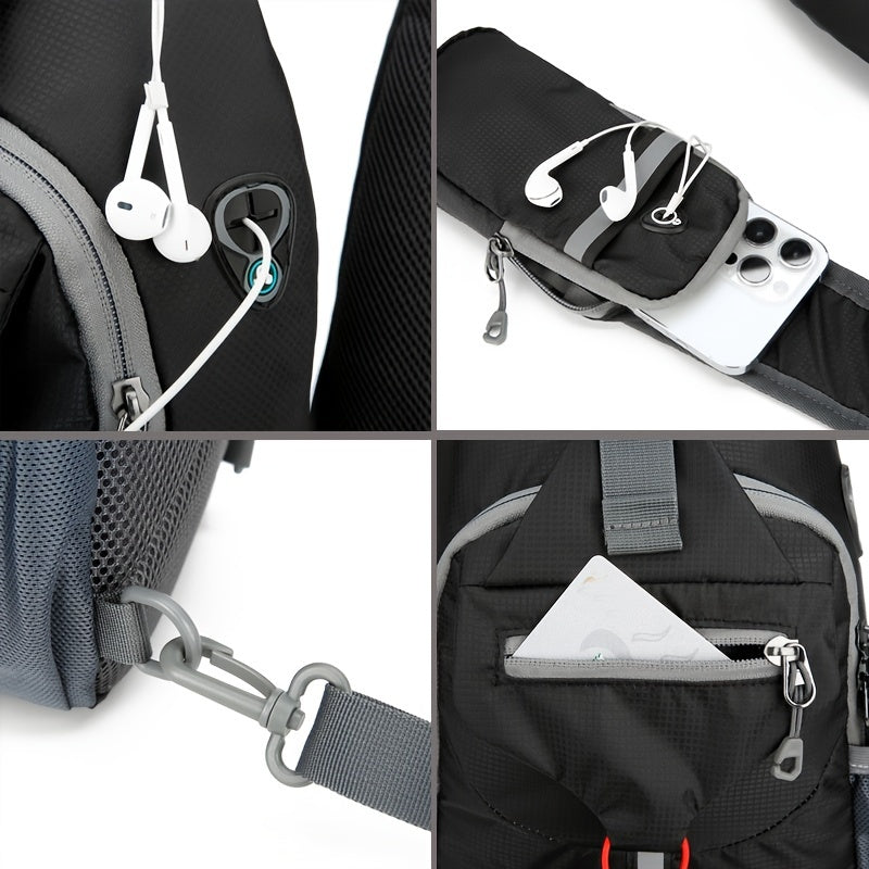 1pc Outdoor Lightweight Chest Bag Multifunctional Crossbody Bag With Shoulder Strap For Travel Mountaineering And Hiking