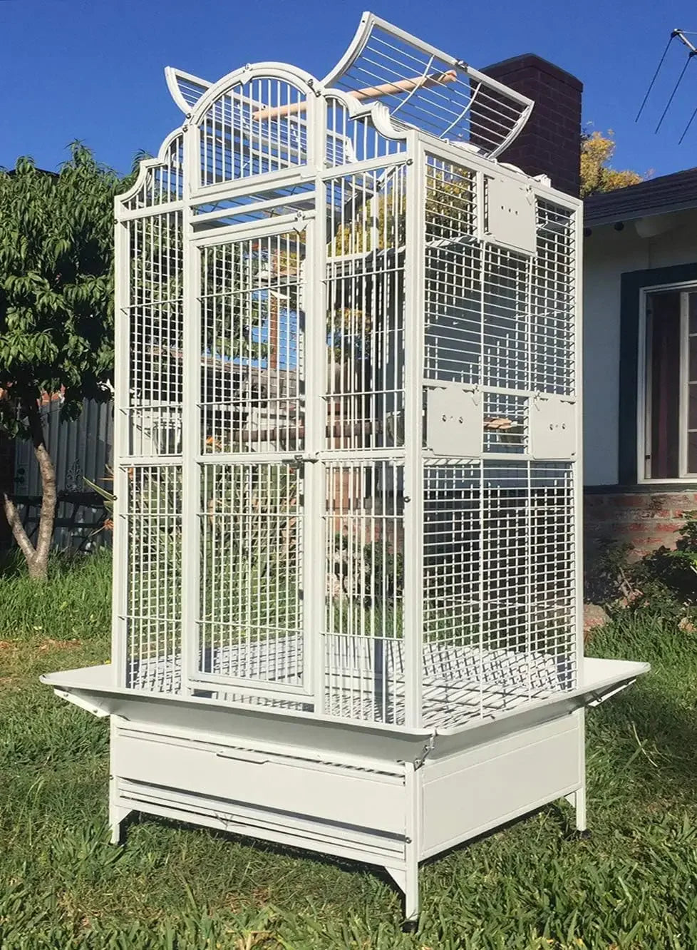 Large Stylish Play Dome Top Durable Wrought Iron Cage