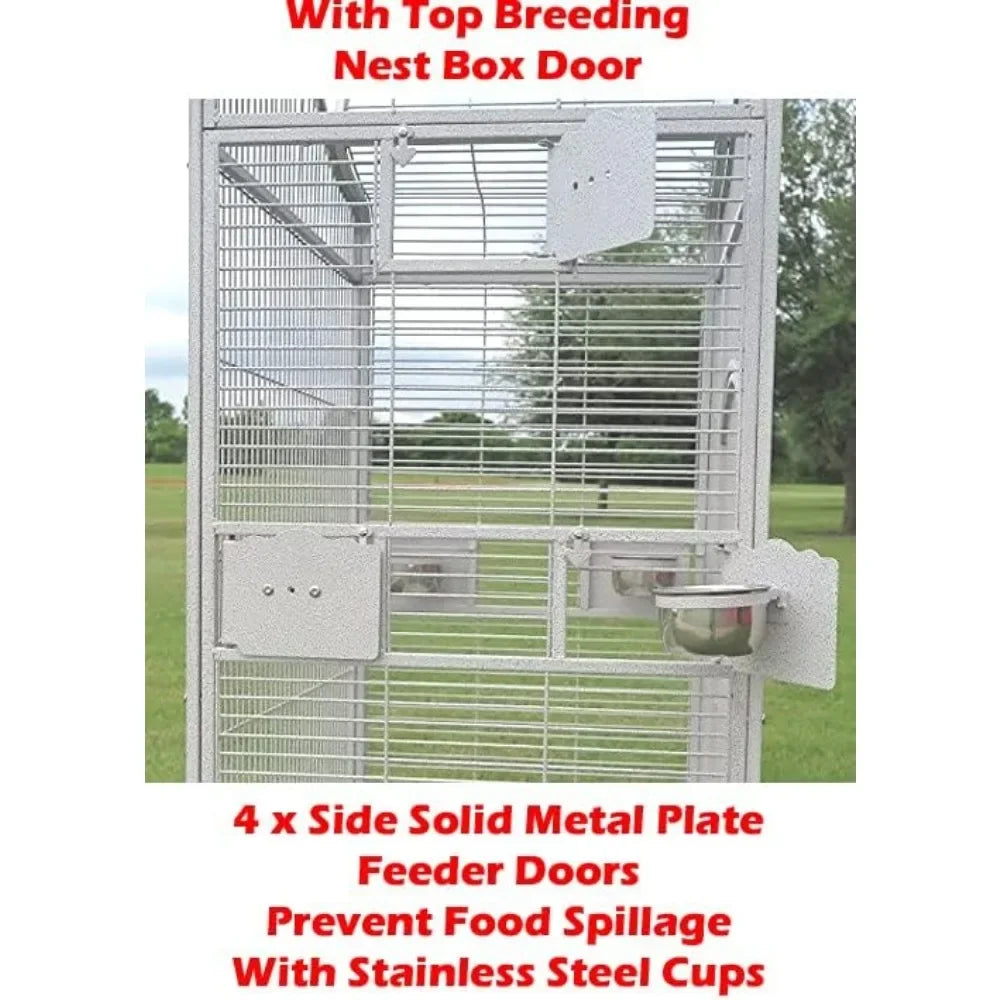 Large Stylish Play Dome Top Durable Wrought Iron Cage