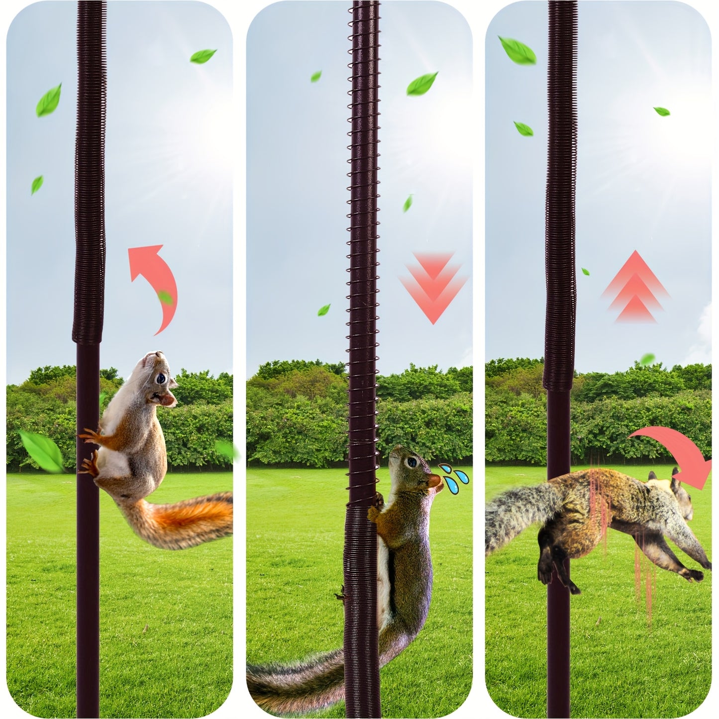 12 Hook Bird Feeder Kit Wild Bird Feeder Stand Pole with Water Bowl Mesh Tray and Squirrel Guard Baffle 94 Inch