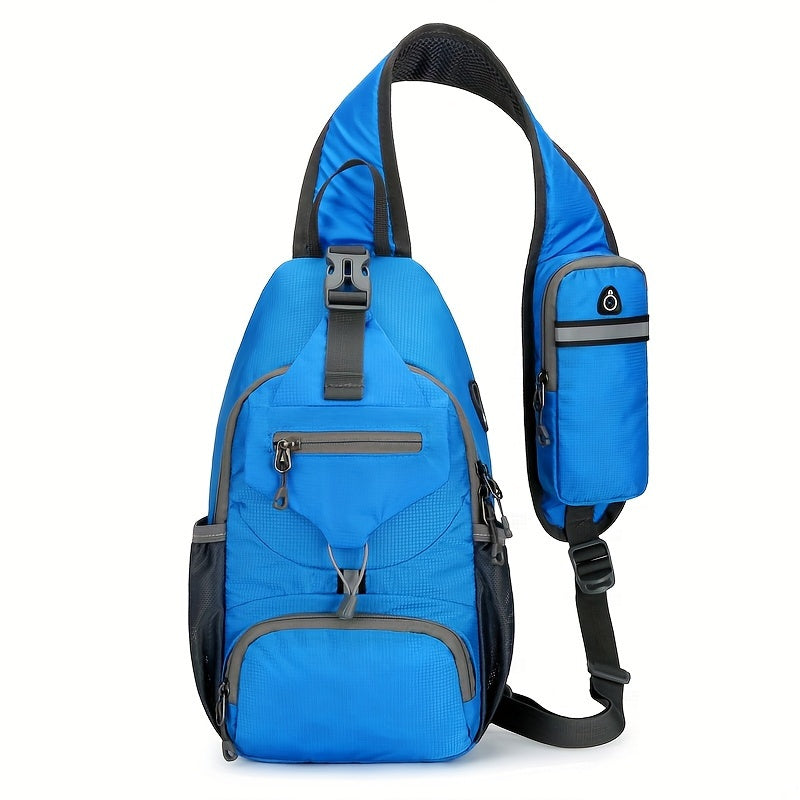 1pc Outdoor Lightweight Chest Bag Multifunctional Crossbody Bag With Shoulder Strap For Travel Mountaineering And Hiking