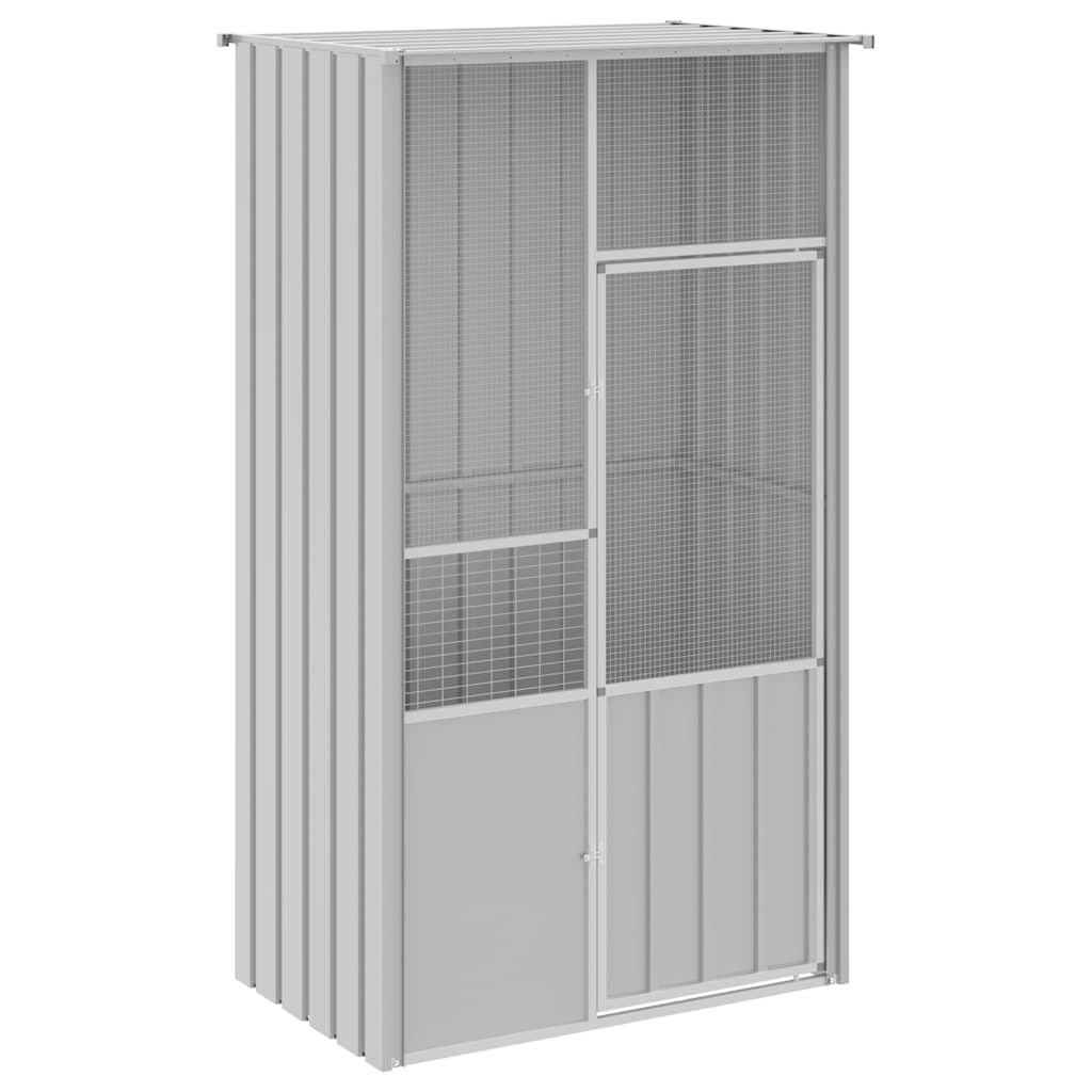 Large Outdoor Bird Cage Aviary for Parrots Made of Galvanized Steel