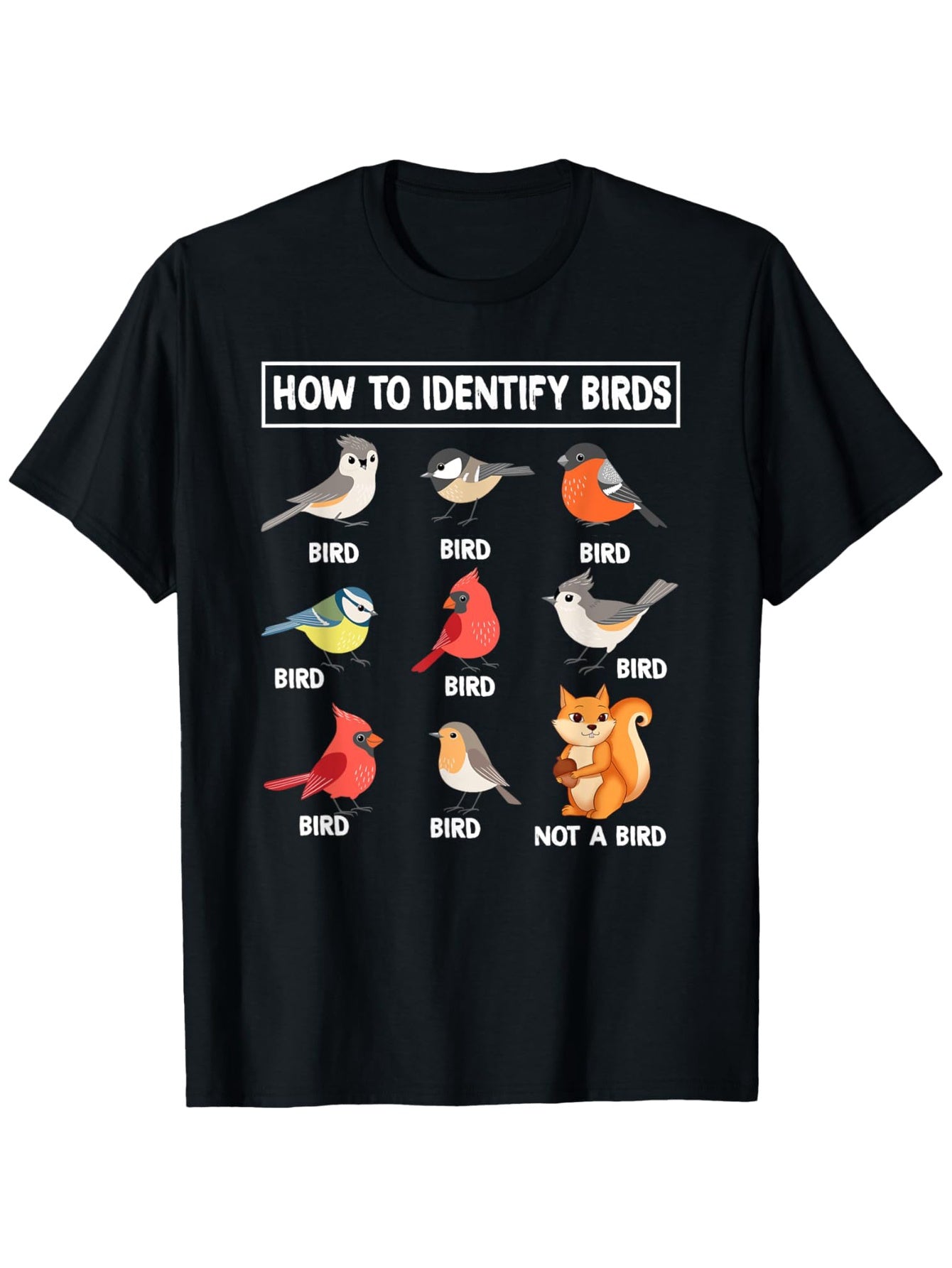 How To Identify Birds Birdwatcher Funny T-Shirt For Men