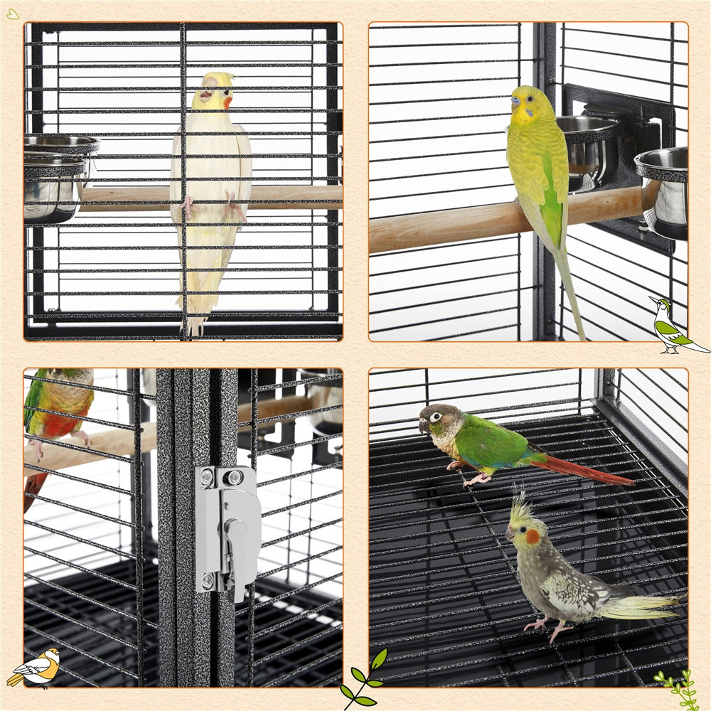 Costoffs Bird Cage Carrier With Seed Guard Litter Tray