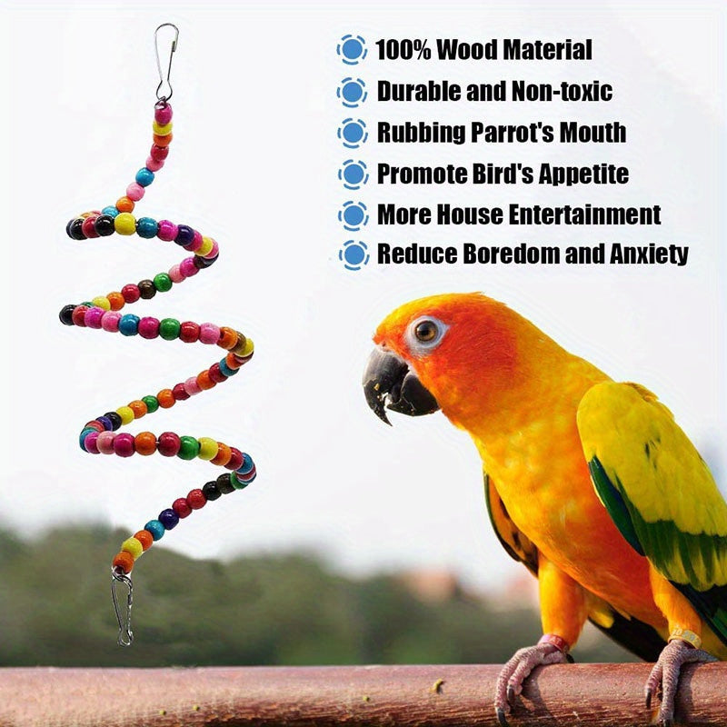 15 Pieces Ultimate Parakeet Toy Bundle Engage and Boost Your Parrots Mind with Colorful Durable Interactive Toys