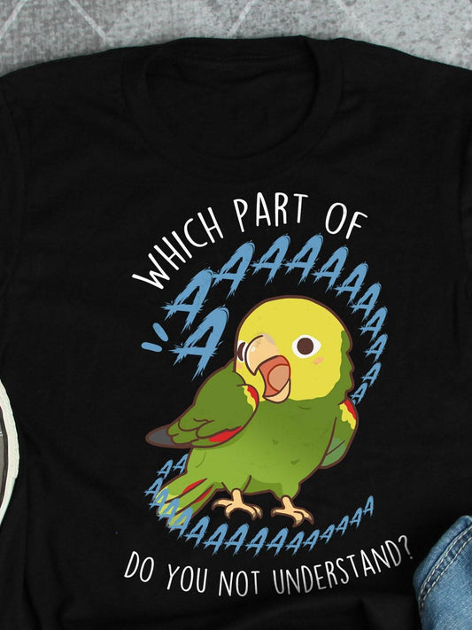 Double Yellow-Headed Amazon Parrot Shirt for Parrot Lovers
