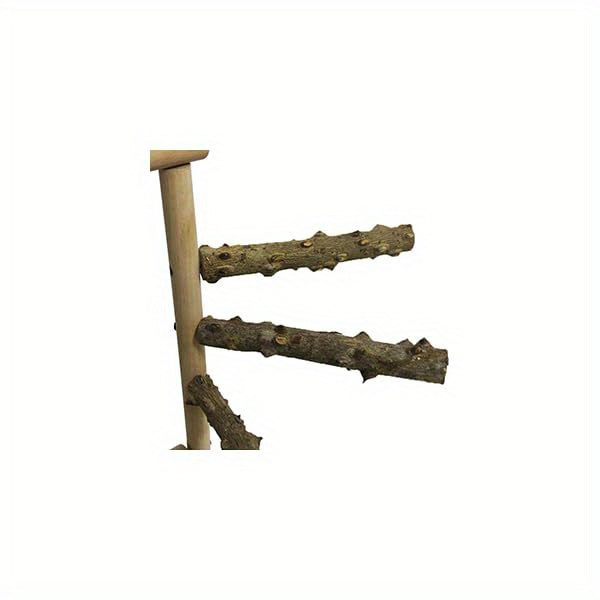 Bird Playground Parrot Perch Stand Toys Wood Play Gym Activity Center Exercise Playpen Ladder Swing with Feeder Cups Chewing Toy and Tray