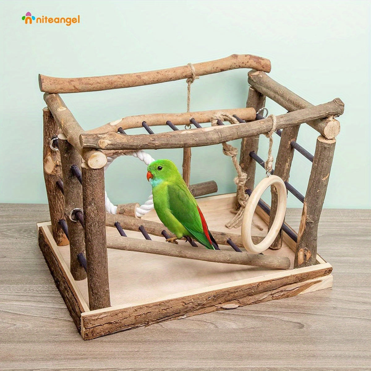 Natural Habitat Bird Playground With Engaging Center