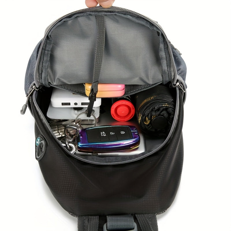 1pc Outdoor Lightweight Chest Bag Multifunctional Crossbody Bag With Shoulder Strap For Travel Mountaineering And Hiking
