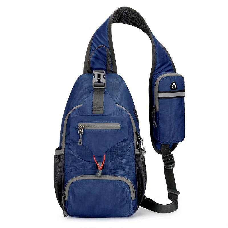 1pc Outdoor Lightweight Chest Bag Multifunctional Crossbody Bag With Shoulder Strap For Travel Mountaineering And Hiking