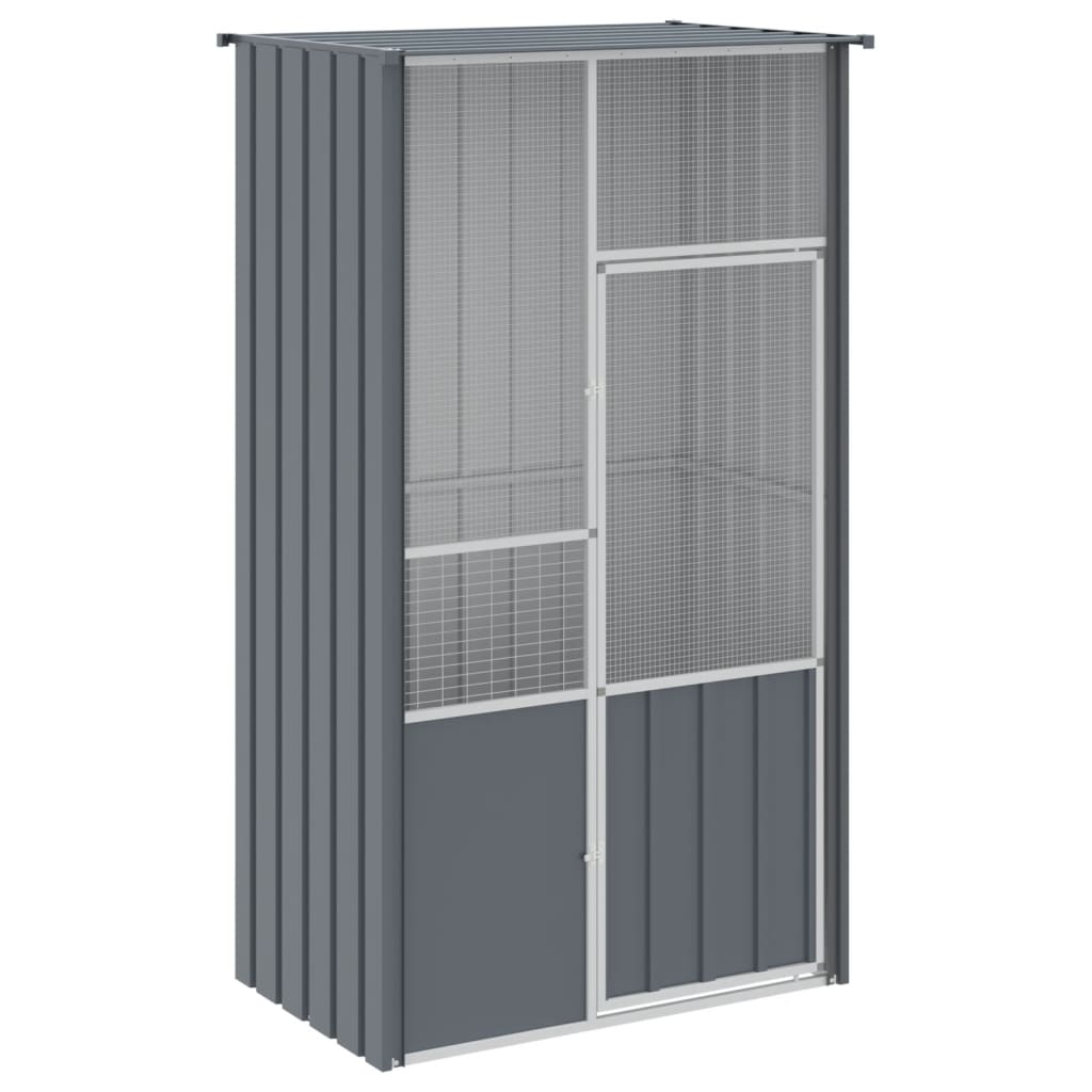 Large Outdoor Bird Cage Aviary for Parrots Made of Galvanized Steel