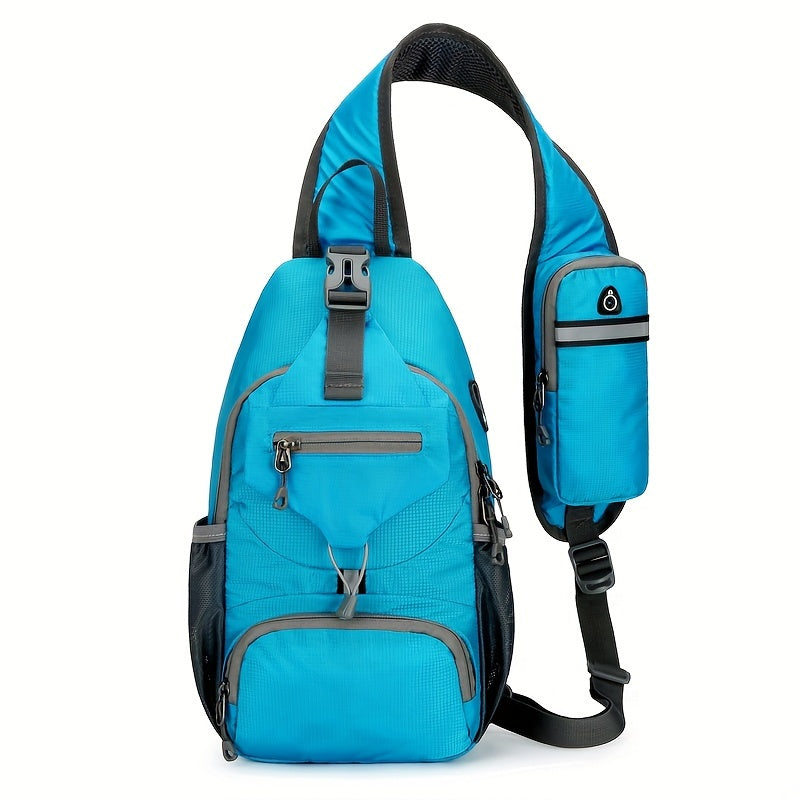 1pc Outdoor Lightweight Chest Bag Multifunctional Crossbody Bag With Shoulder Strap For Travel Mountaineering And Hiking