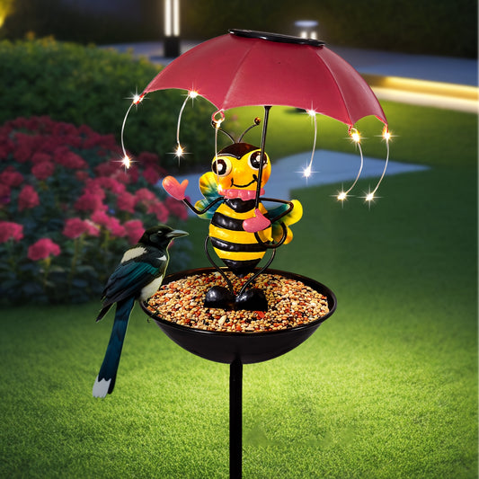 Solar Powered Animal Statue Light Hummingbird Squirrel