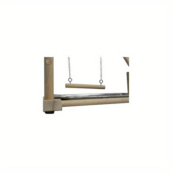 Bird Playground Parrot Perch Stand Toys Wood Play Gym Activity Center Exercise Playpen Ladder Swing with Feeder Cups Chewing Toy and Tray