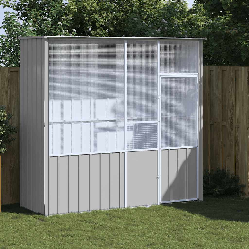 Large Outdoor Bird Cage Aviary for Parrots Made of Galvanized Steel