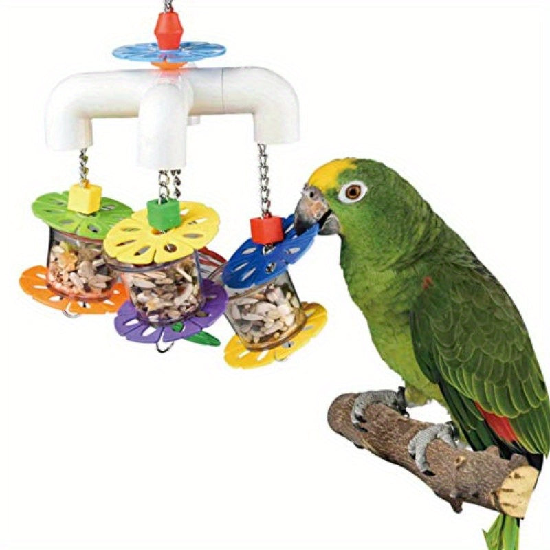 Mobile Forager Cage With Hanging Chains For Small Pets