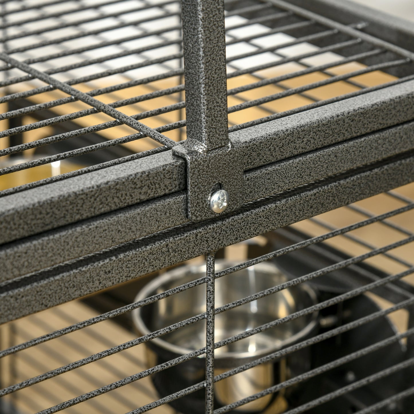 PawHut 18 Inch Heavy Duty Wrought Iron Bird Cage Carrier