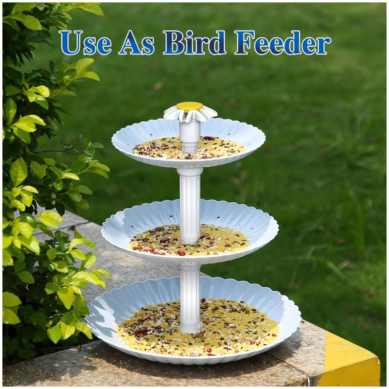 3.5W Solar Bird Bath Fountain Set Upgraded DIY Solar Fountain Detachable for Bird Bath Water Basin Garden Patio Pool Outdoor