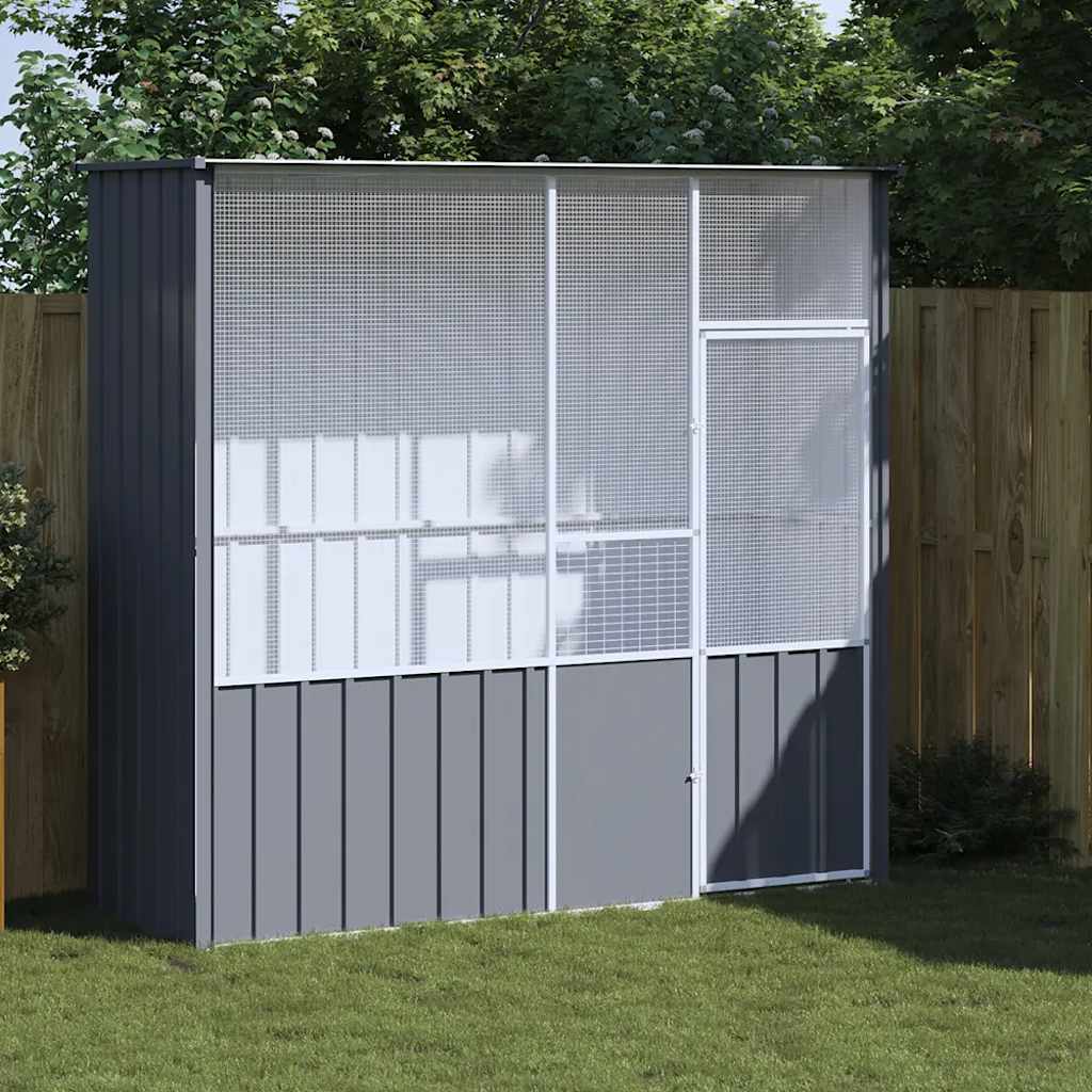 Large Outdoor Bird Cage Aviary for Parrots Made of Galvanized Steel