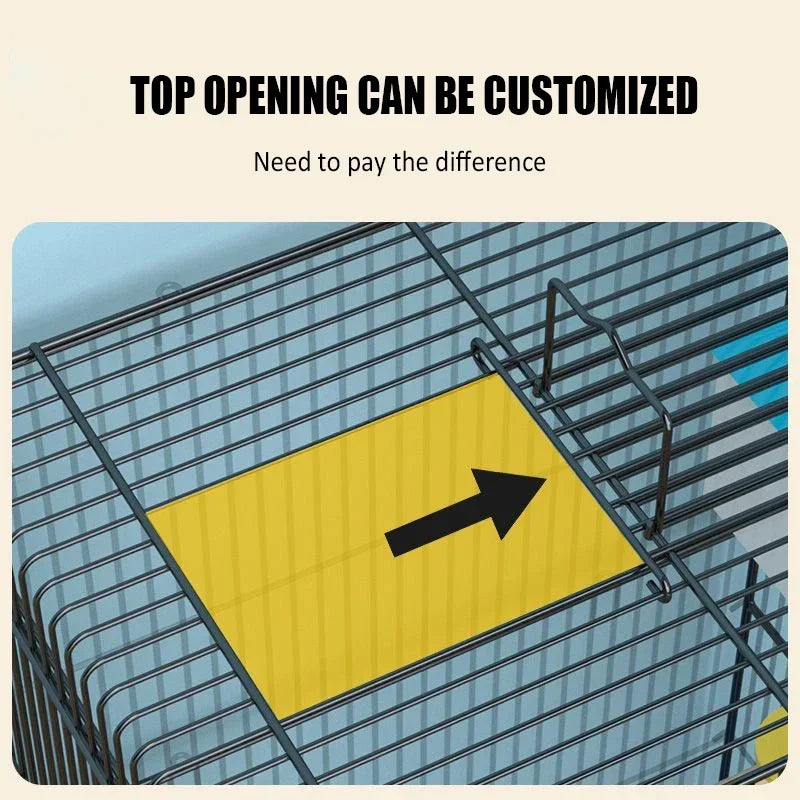 Large Bird Cage Breathable Breeding Parrot Cage Strong Standing Flying Many Birdcage with Bottom Tray Pigeon Cage Bird House Nest