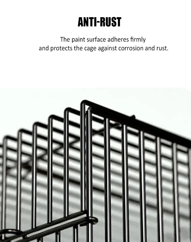 Large Bird Cage Breathable Breeding Parrot Cage Strong Standing Flying Many Birdcage with Bottom Tray Pigeon Cage Bird House Nest