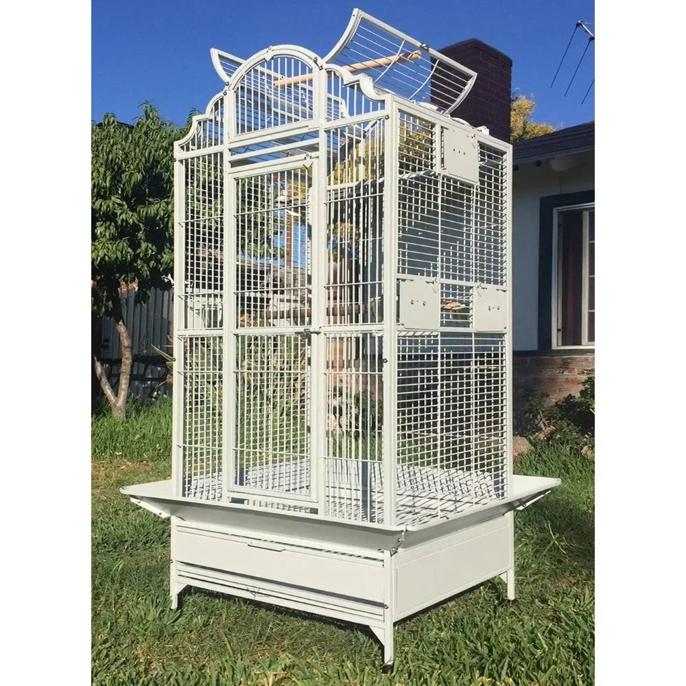 Large Stylish Play Dome Top Durable Wrought Iron Cage