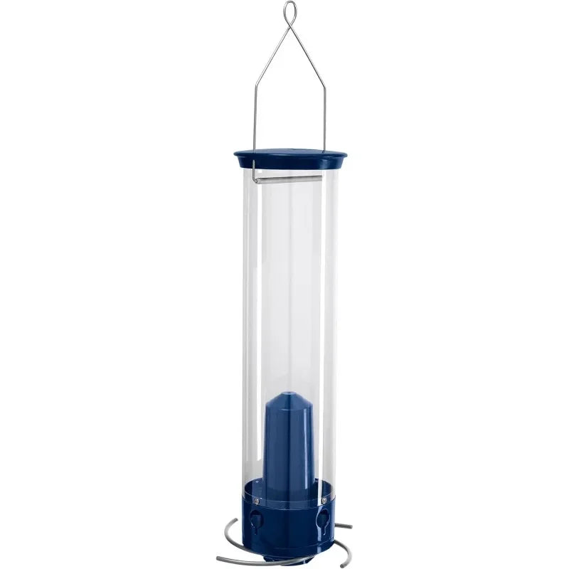 Droll Yankees Whipper Squirrel-Proof Bird Feeder Blue