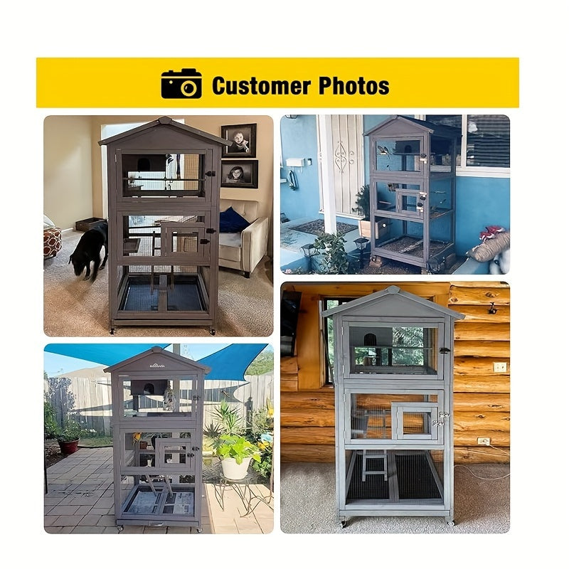 Aivituvin Bird Cages Outdoor Aviary Indoor Parakeet Cage