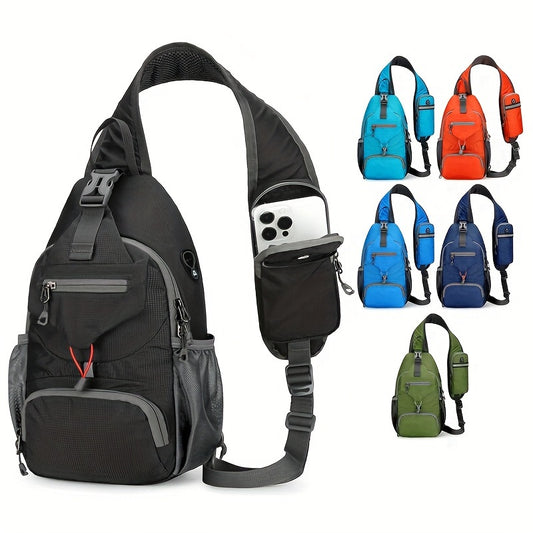 1pc Outdoor Lightweight Chest Bag Multifunctional Crossbody Bag With Shoulder Strap For Travel Mountaineering And Hiking