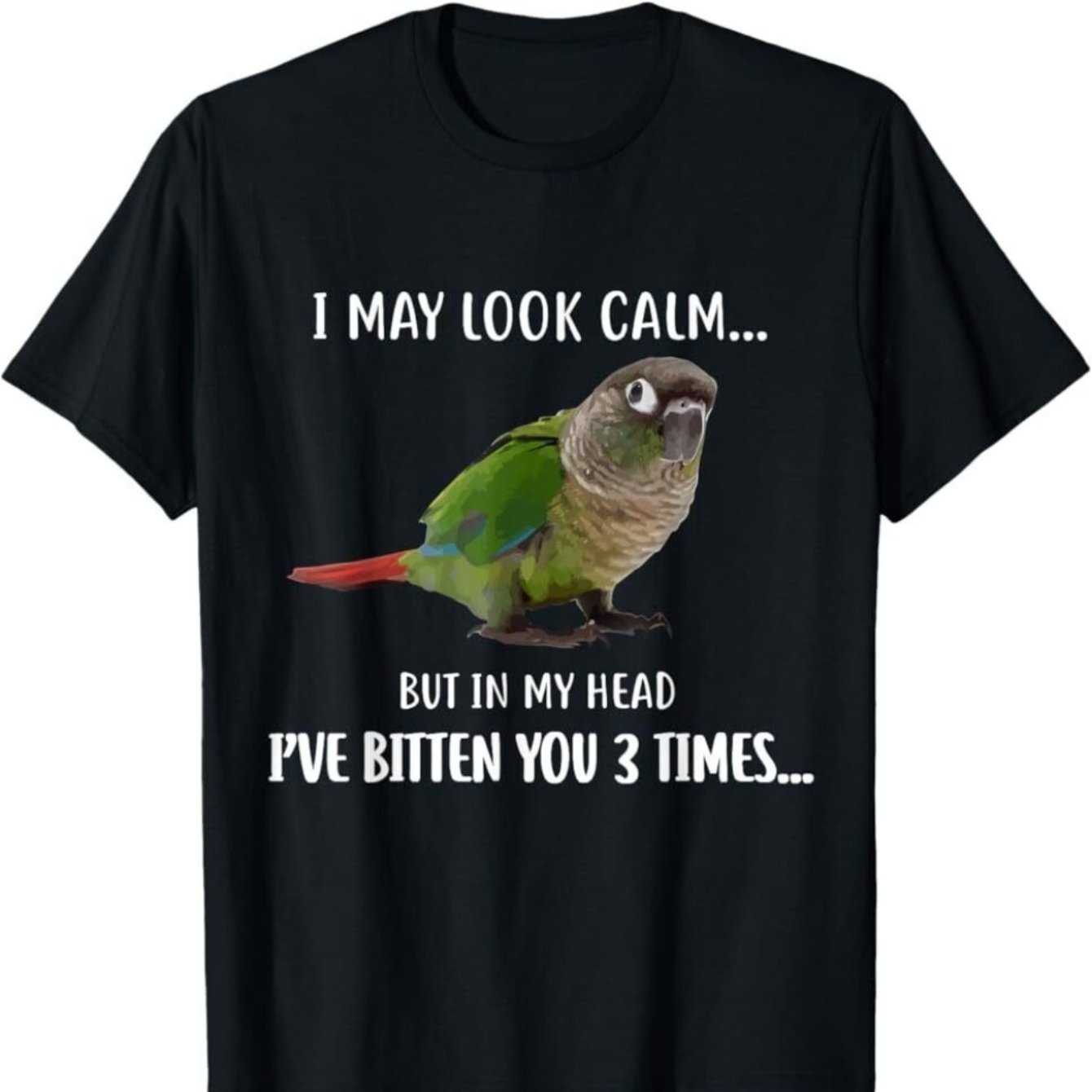 Green Cheek Conure Graphic T-Shirt for All Seasons Casual Wear