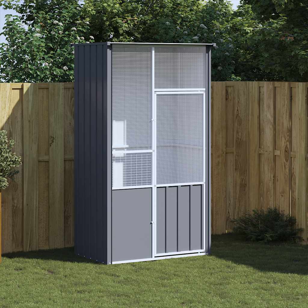 Large Outdoor Bird Cage Aviary for Parrots Made of Galvanized Steel