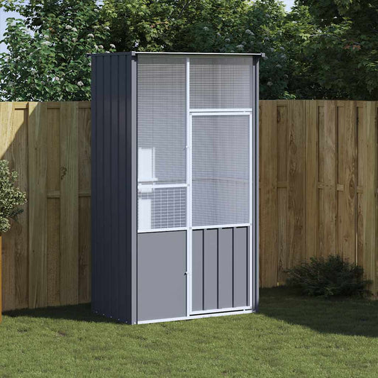 Large Outdoor Bird Cage Aviary for Parrots Made of Galvanized Steel