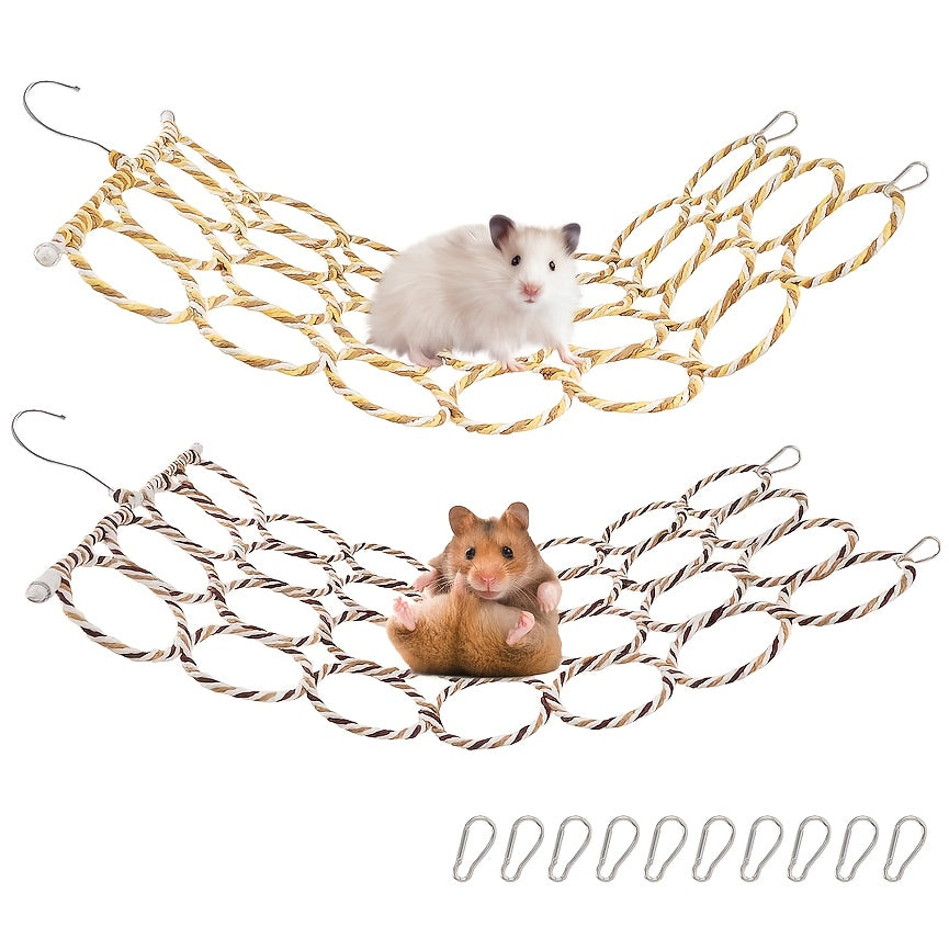 Bird Climbing Rope Net Toy For Cage And Perch Swing