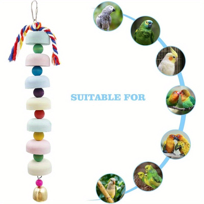 Bird Beak Grinding Toys Beads Bells For Parrots Foraging