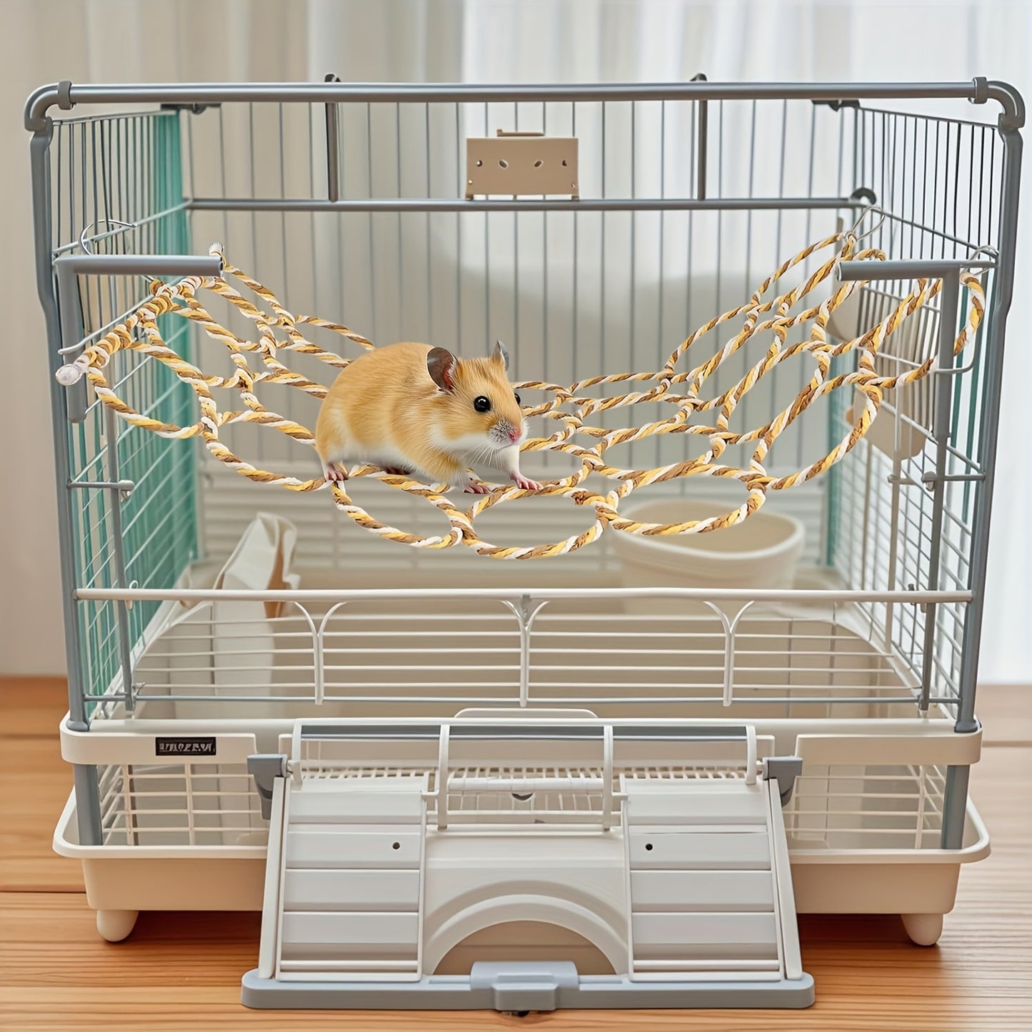 Bird Climbing Rope Net Toy For Cage And Perch Swing