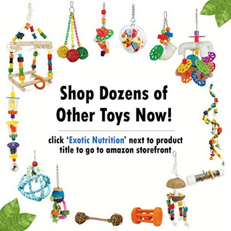 Mobile Forager Cage With Hanging Chains For Small Pets