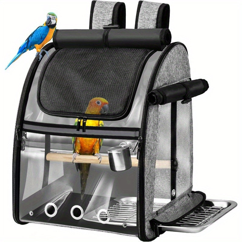 Bird Carrier Bag with Indestructible Stainless Steel Mesh
