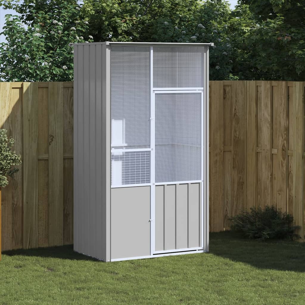 Large Outdoor Bird Cage Aviary for Parrots Made of Galvanized Steel